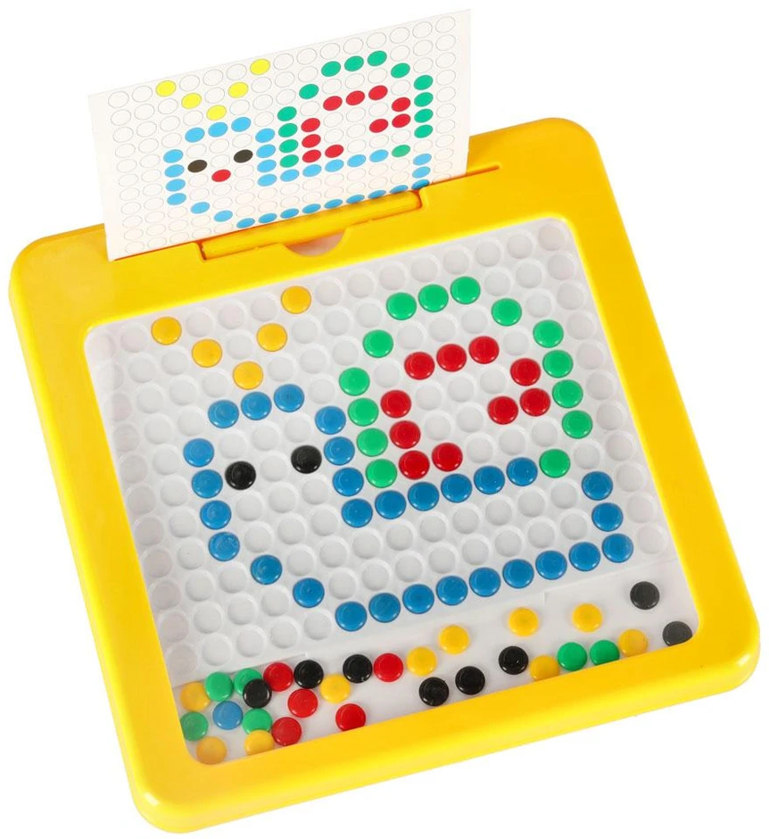 Ikonka Magnetinės montessori lentos taškai geltoni