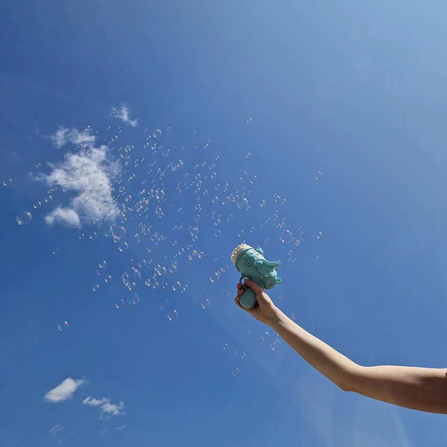 Ikonka Muilo burbulų pistoletas, muilo burbulai su sparnais mėlynos spalvos