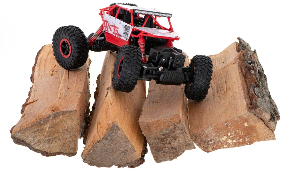 Ikonka RC automobilis Rock Crawler HB 2.4GHz 1:18 raudonas