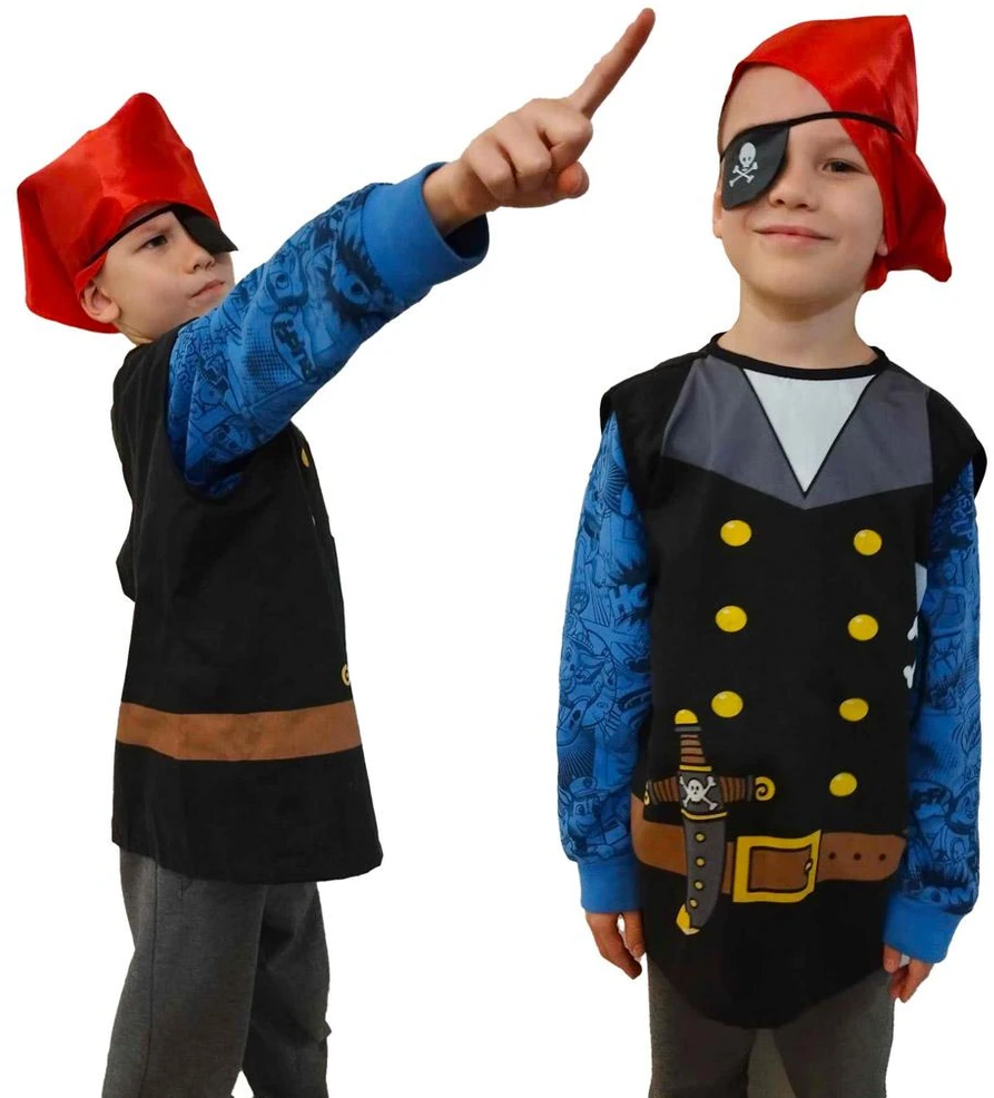 Ikonka Piratų jūreivio karnavalinis kostiumas 3-8 metų amžiaus