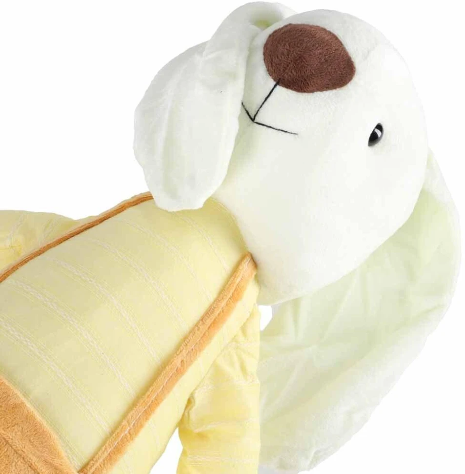 Ikonka Pliušinis žaislas kiškis su geltonomis kelnėmis 70 cm