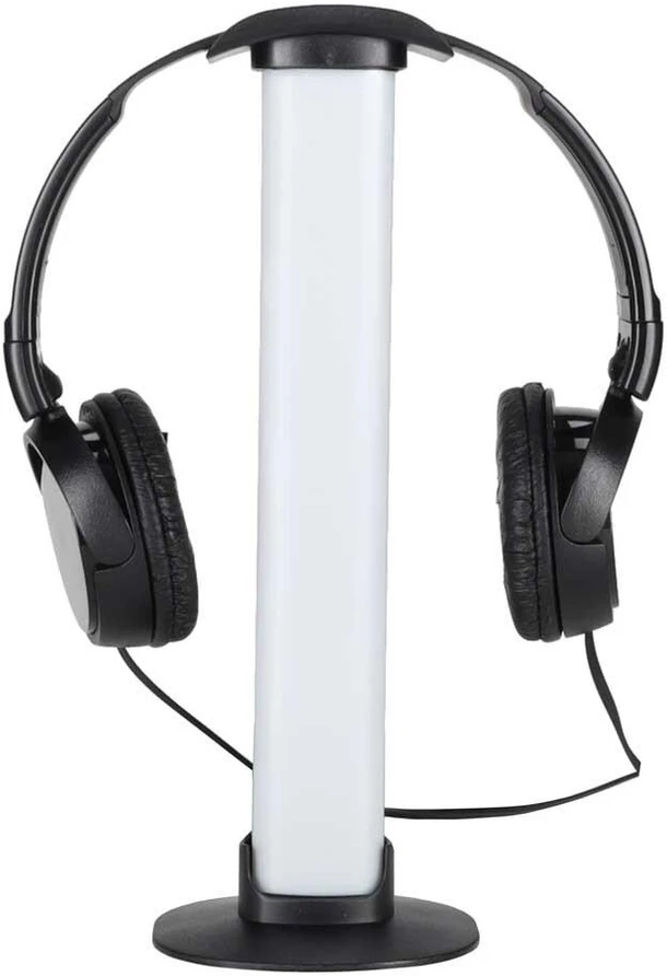 Ikonka RGB LED stalo lempa žaidimams, stulpeliai su nuotolinio valdymo pulteliu, 2 vnt. rinkinys