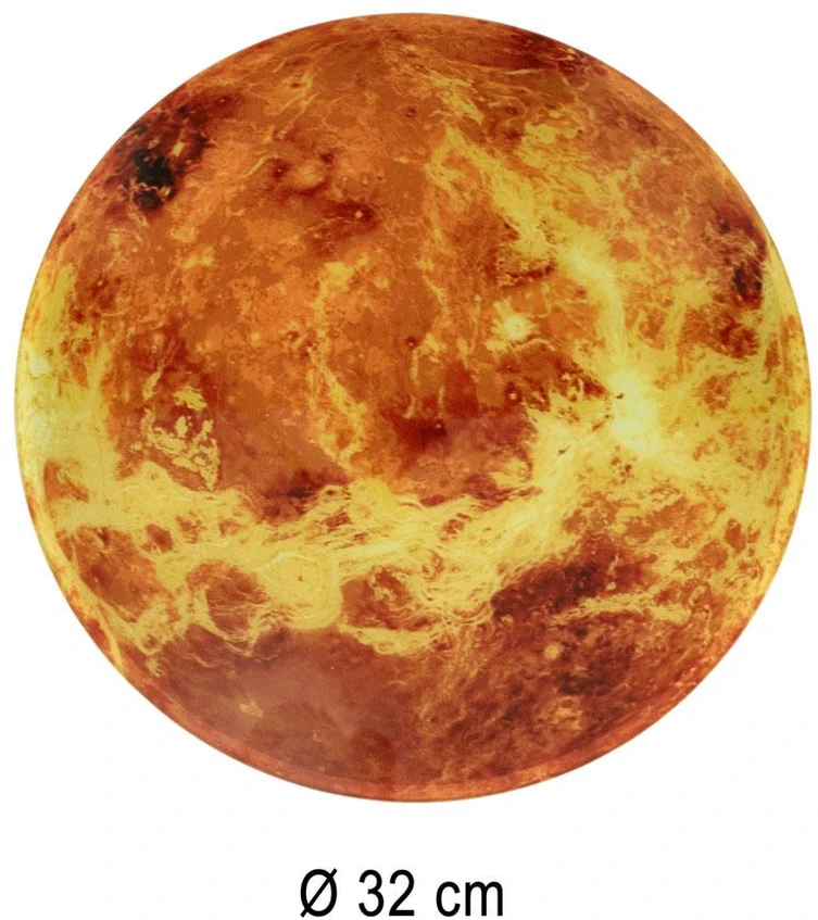 Ikonka Planeta Marsas oranžinė 32cm kaina laikrodis