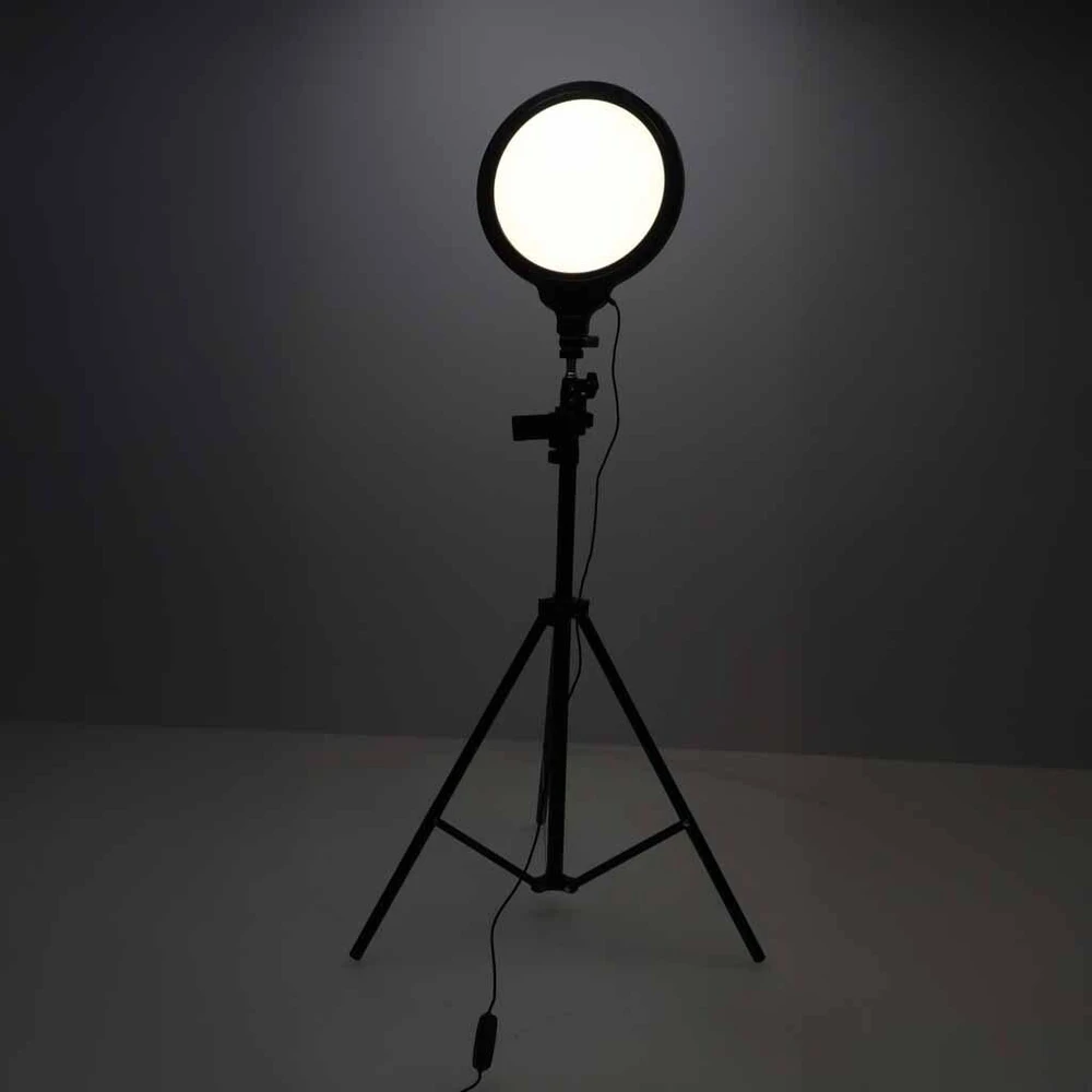 Ikonka Studijinė LED žiedinė lempa filmavimui su trikoju