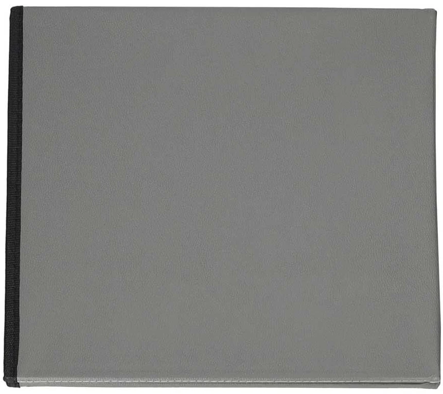 Ikonka Sulankstoma pilka ekologiškos odos pufa su daiktadėže 38x38x36 cm