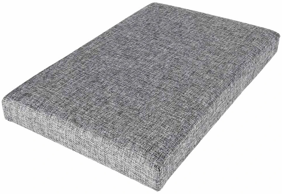 Ikonka Sulankstoma pufa su daiktadėže, 50x31x31 cm, pilka
