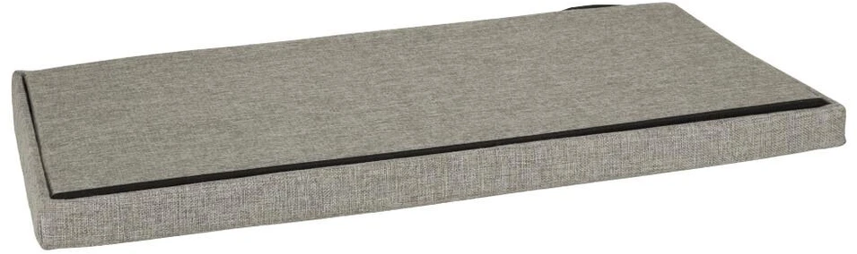 Ikonka Sulankstomas pufas su dėže pilkas didelis 76x38x38cm