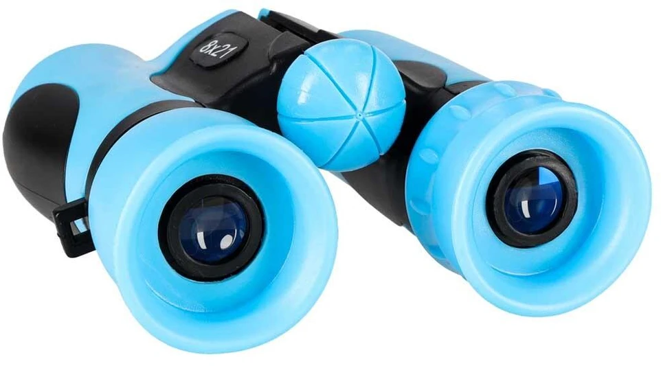 Ikonka Vaikiškas žiūronas paukščiams ir dangui stebėti, 8x, 21 mm, HD, su dėklu, mėlynas