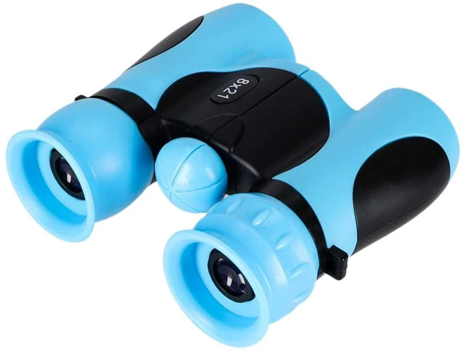 Ikonka Vaikiškas žiūronas paukščiams ir dangui stebėti, 8x, 21 mm, HD, su dėklu, mėlynas