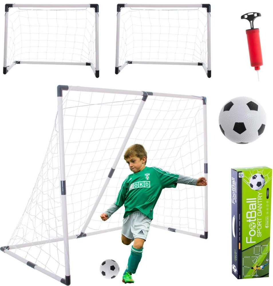 Ikonka Vaikų futbolo vartai 2in1 143x110x70cm