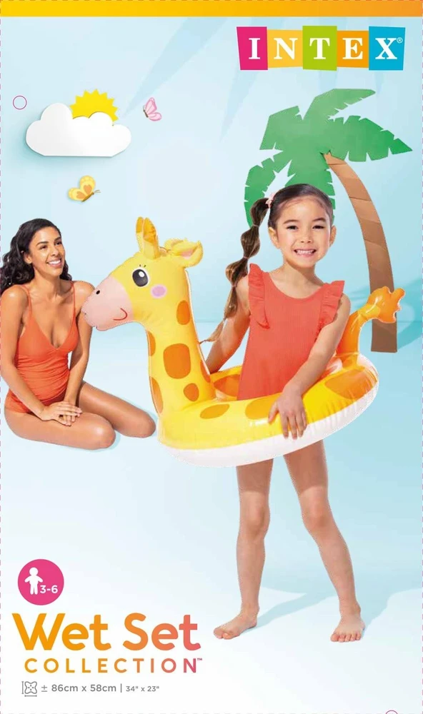 INTEX 59221NP pripučiamas plaukimo ratas vaikams, įvairūs dizainai