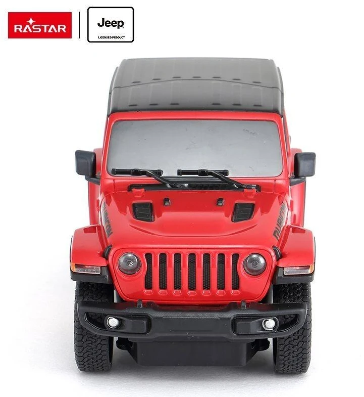 Jeep Wrangler JL R/C 1:24 Rastar 79500 raudonas nuotoliniu būdu valdomas automobilis