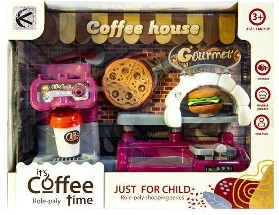 Kathay Haster „Bistro Coffee House“ žaislinis bistro rinkinys su kavos aparatu