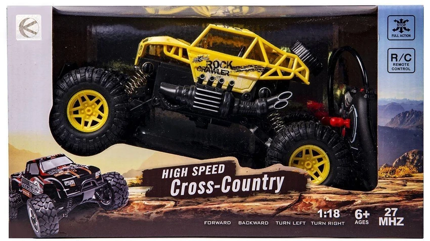 Kathay Haster Cross Country nuotoliniu būdu valdomas visureigis, 1:18 mastelis, įvairių spalvų