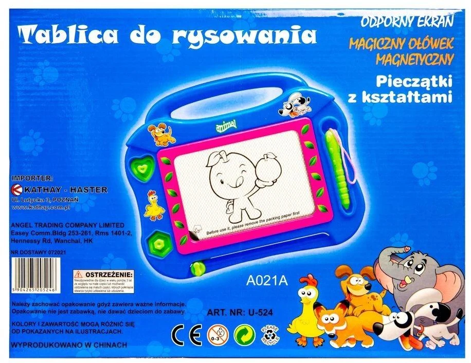 Kathay Haster Magnetinė piešimo lenta vaikams