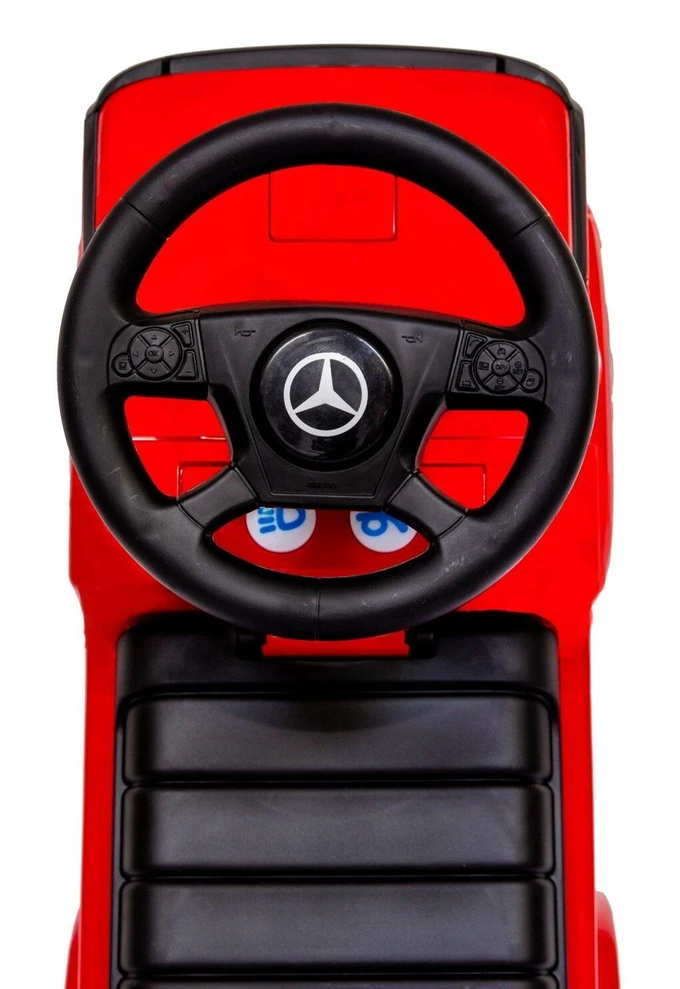Kathay Haster Mercedes-Benz Antos TRUCK vaikiškas stumdukas-važinukas su šviesos ir garso funkcijomis, raudonas