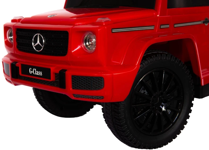 Kathay Haster Mercedes-Benz G-Class G350d paspiriamas automobilis vaikams su garsais ir stūmimo rankena