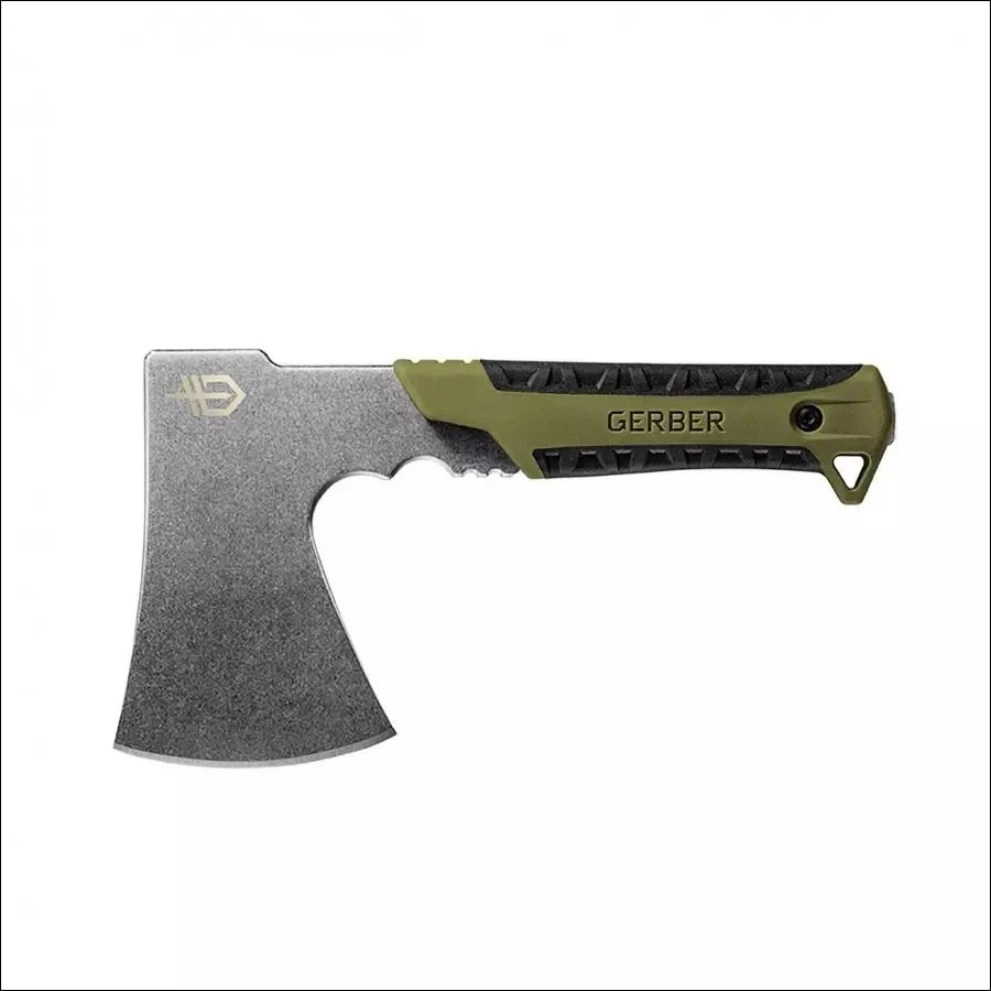 Kirvis Gerber Pack Hatchet, Flat Sage Žalias, Stonewash