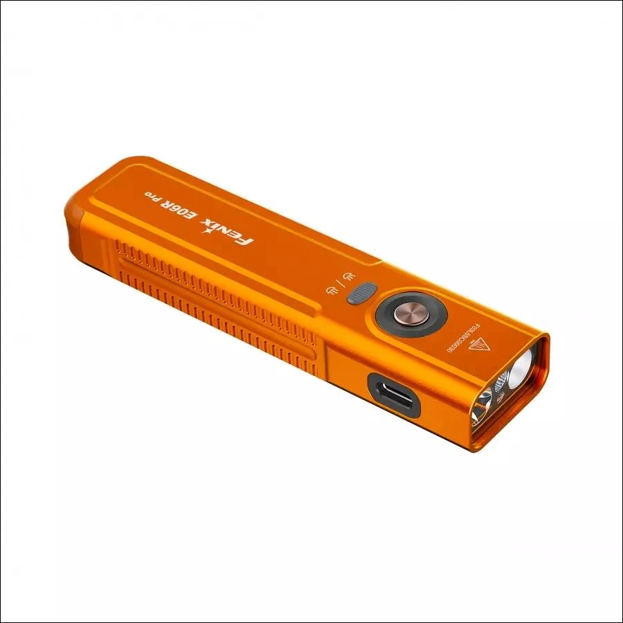 LED žibintuvėlis Fenix E06R PRO oranžinis