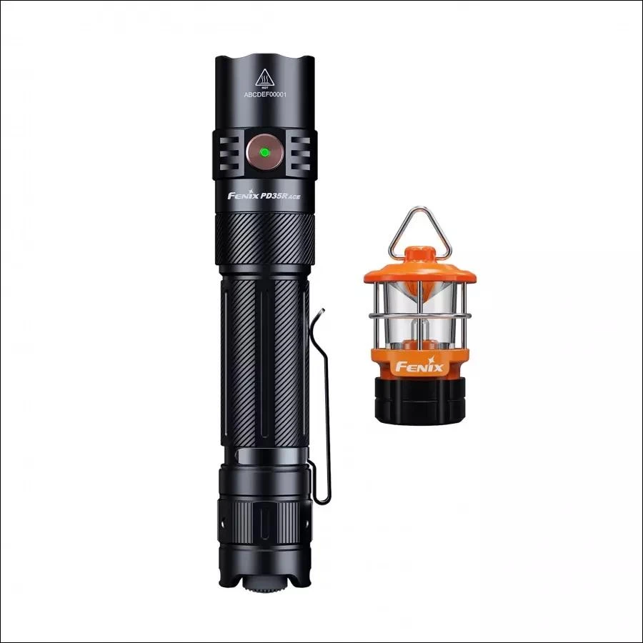 LED žibintuvėlis Fenix PD35R ACE plius raudonas CL01 dovanų