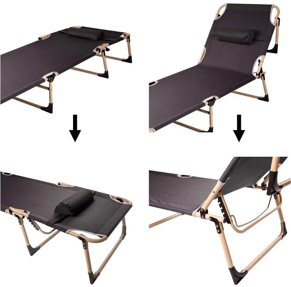 Luaro Pilkas sulankstomas gultas 193 cm