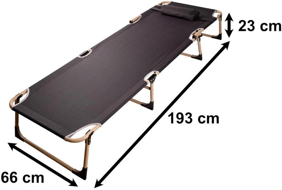 Luaro Pilkas sulankstomas gultas 193 cm