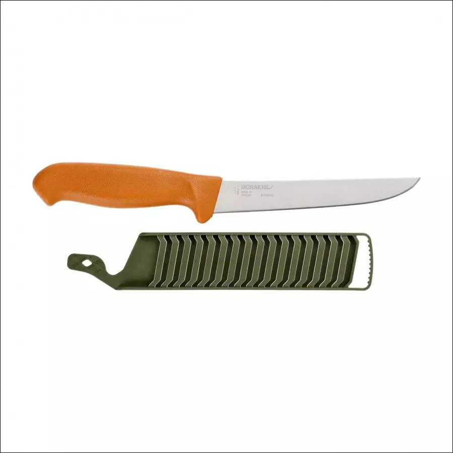 Morakniv Hunting Straight iškaulinimo peilis, oranžinis, nerūdijantis plienas