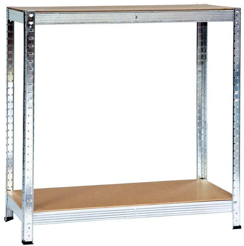 Metalinė sandėliavimo lentyna „Bauerkraft“ 2 viename, 5 lentynos, 180 × 90 × 40 cm