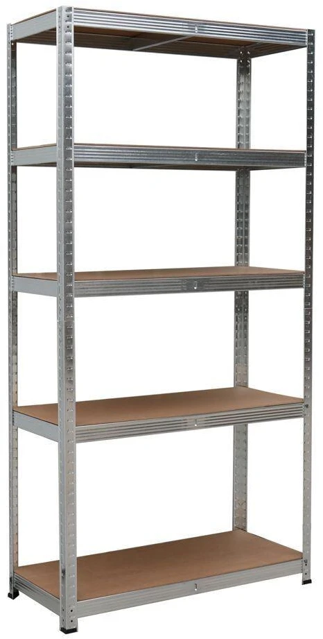 Metalinė sandėliavimo lentyna „Bauerkraft“ 2 viename, 5 lentynos, 180 × 90 × 40 cm