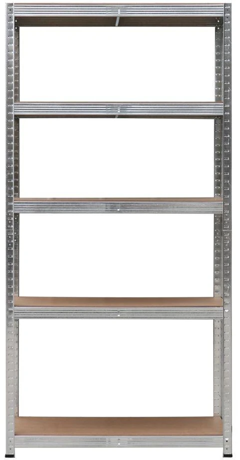 Metalinė sandėliavimo lentyna „Bauerkraft“ 2 viename, 5 lentynos, 180 × 90 × 40 cm