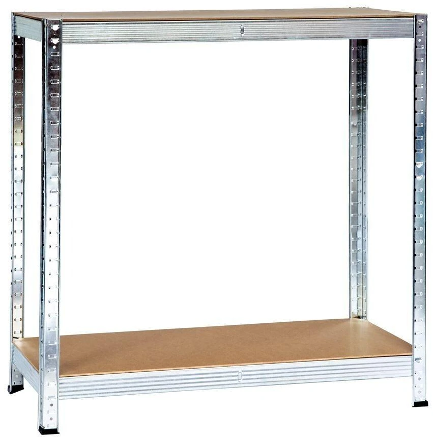 Metalinis sandėliavimo stelažas „Bauerkraft“ 2 viename, 5 lentynos, 180 × 90 × 40 cm
