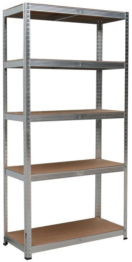 Metalinis sandėliavimo stelažas „Bauerkraft“ 2 viename, 5 lentynos, 180 × 90 × 40 cm