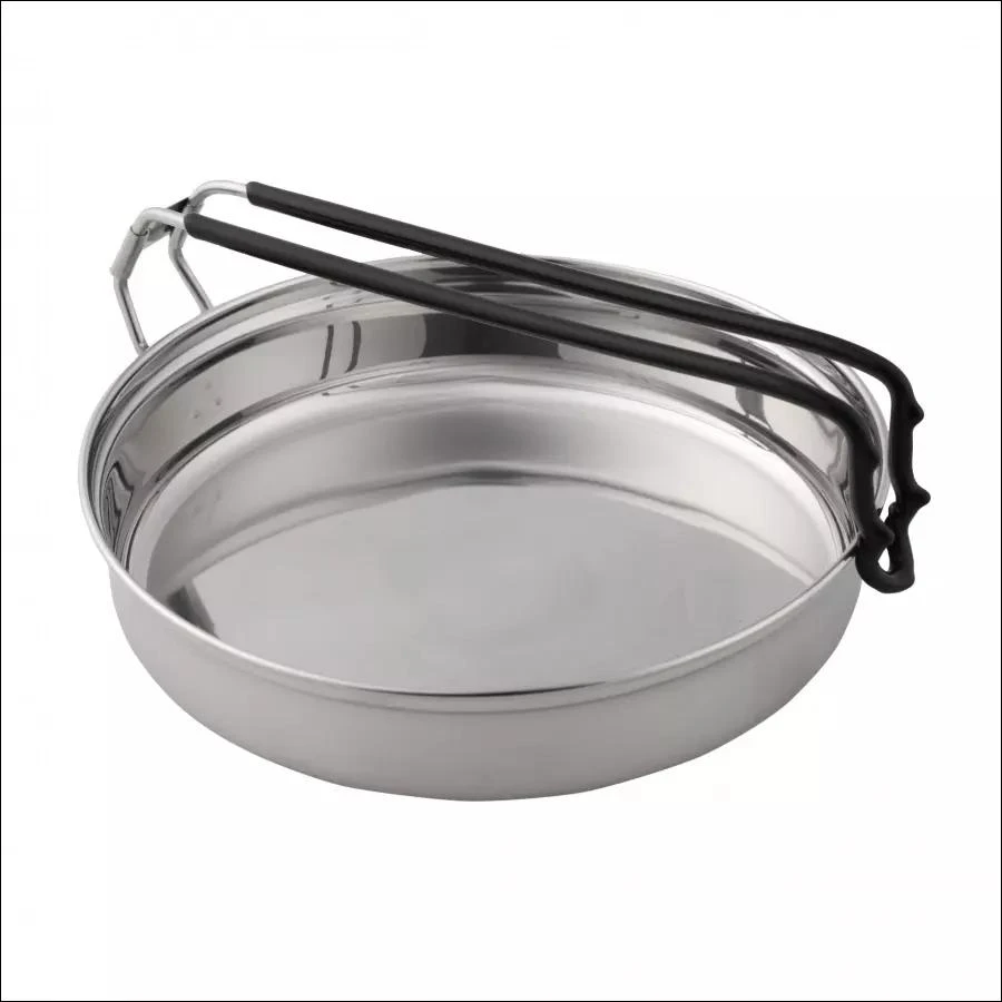 Mil-Tec Cook Set Stainless Steel 1 Person Vieno asmens kelioninis virtuvės reikmenų rinkinys