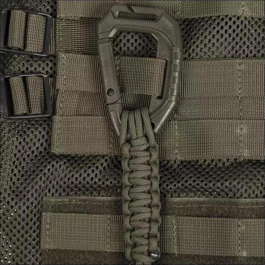 Mil-Tec raktų pakabukas su MOLLE karabinu, alyvuoginis