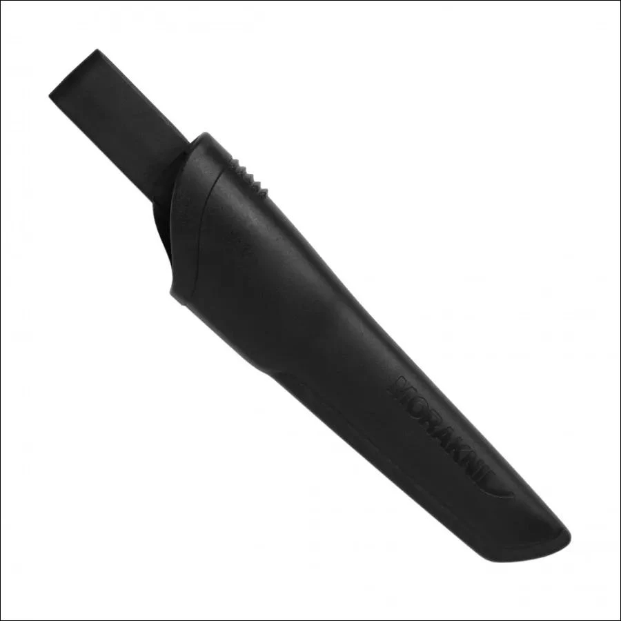 Peilis Morakniv Bushcraft, be dantukų, anglinis plienas, juodas