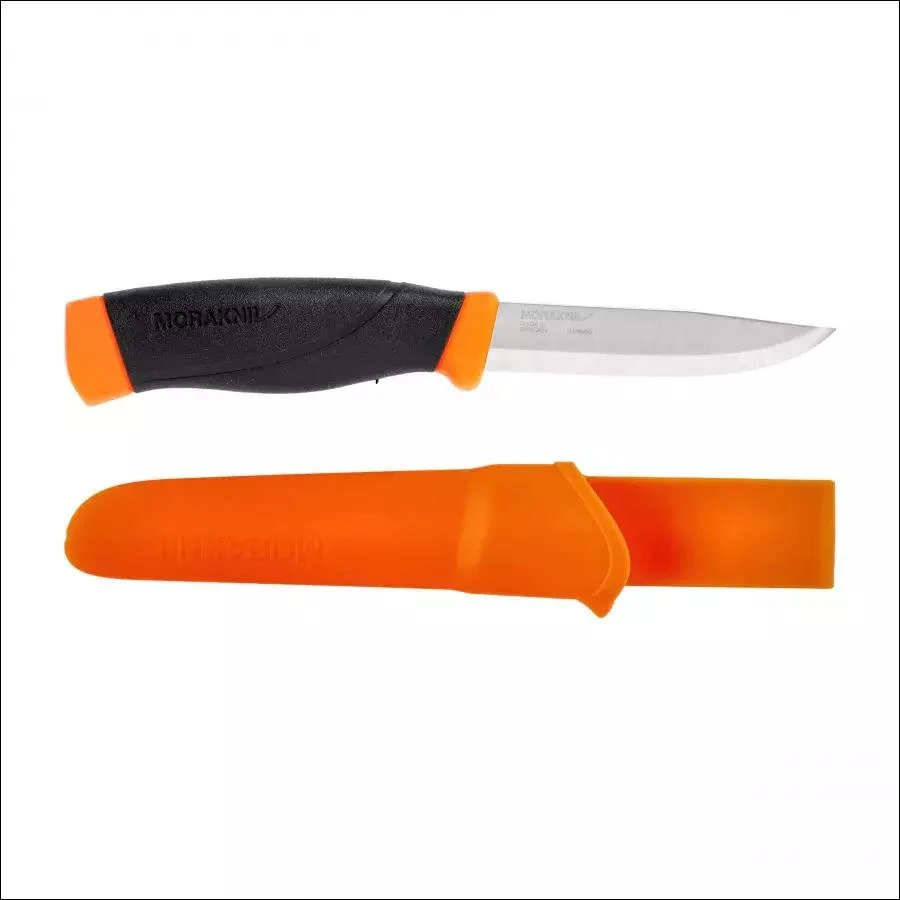 Peilis Morakniv Companion F Heavy Duty, anglinis plienas, oranžinis
