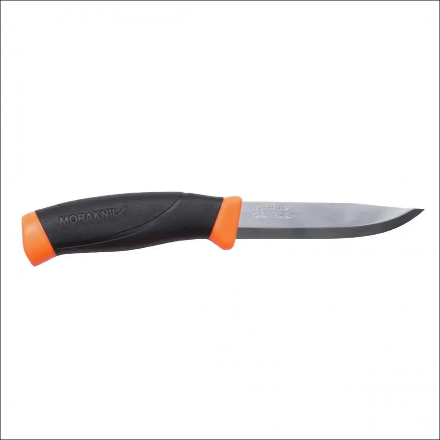 Morakniv® Companion (S) peilis, Hi-Vis Oranžinis, nerūdijantis plienas, mažmeninė pakuotė
