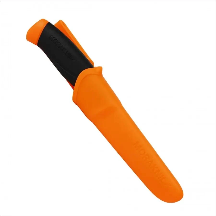 Morakniv® Companion (S) peilis, Hi-Vis Oranžinis, nerūdijantis plienas, mažmeninė pakuotė