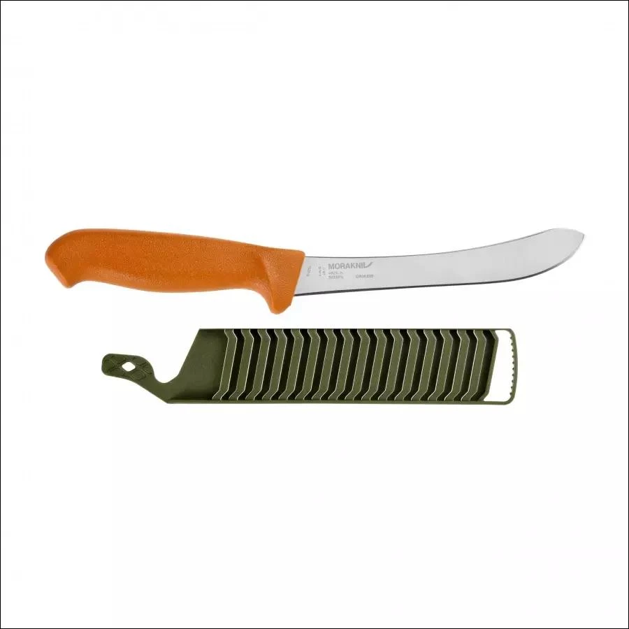 Morakniv Hunting Butcher medžioklinis mėsininko peilis oranžinis, nerūdijantis plienas