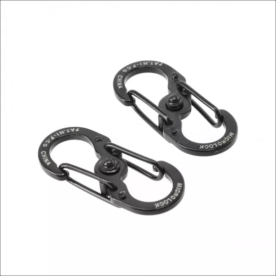 NITE-IZE karabinas S-Biner MicroLock (2vnt) juodas