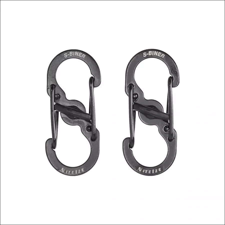 NITE-IZE karabinas S-Biner MicroLock (2vnt) juodas