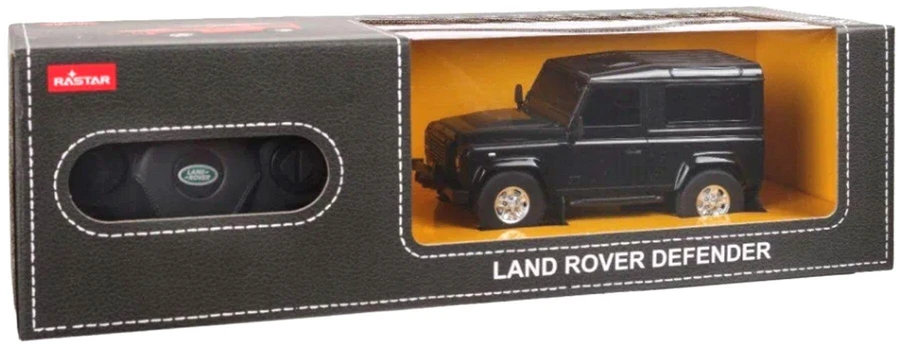 Nuotoliniu būdu valdomas automobilis „Land Rover Defender“ Rastar 78500, 1:24, juodas