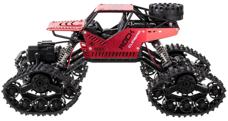 Nuotoliniu būdu valdomas automobilis RC Rock Crawler 4x4 LHC012 2-in-1, raudonas