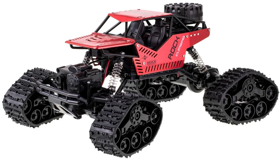 Nuotoliniu būdu valdomas automobilis RC Rock Crawler 4x4 LHC012 2-in-1, raudonas