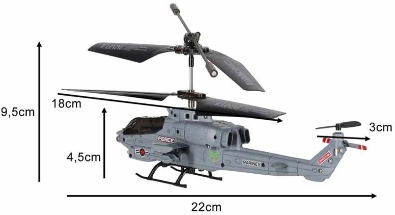 Nuotoliniu būdu valdomas sraigtasparnis Syma S108H, 2,4 GHz, LED apšvietimas, automatinis pakilimas, skrydžio stabilizavimas, USB
