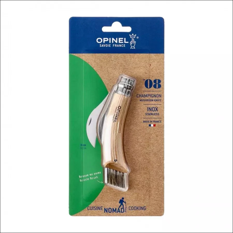 Opinel 8 grybų peilis, lizdinėje pakuotėje