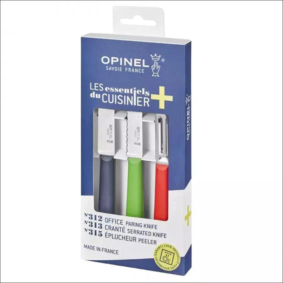Opinel Essentials Trio virtuvinių peilių rinkinys