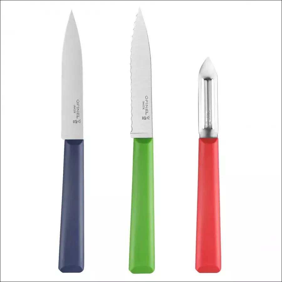 Opinel Essentials Trio virtuvinių peilių rinkinys