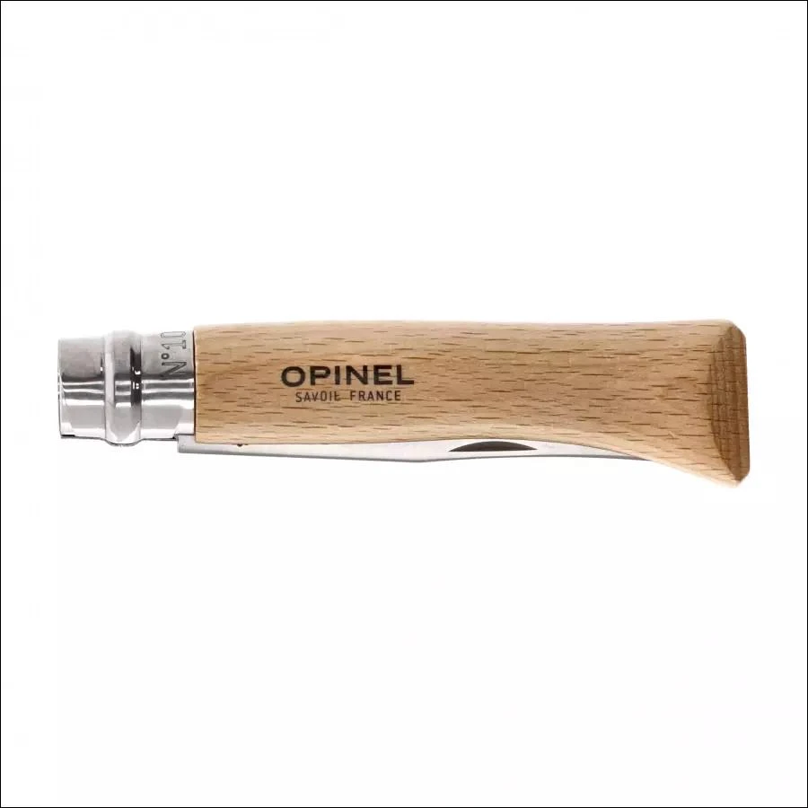 "Opinel" sulankstomas peilis 10 inox buko spalvos
