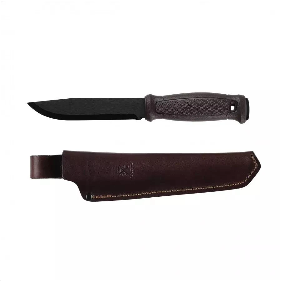 Morakniv Garberg Grand BlackBlade™ peilis, odinis dėklas (C)